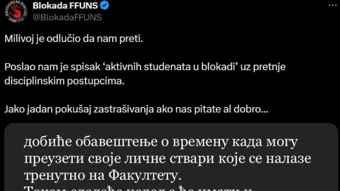 Alanović se obratio studentima